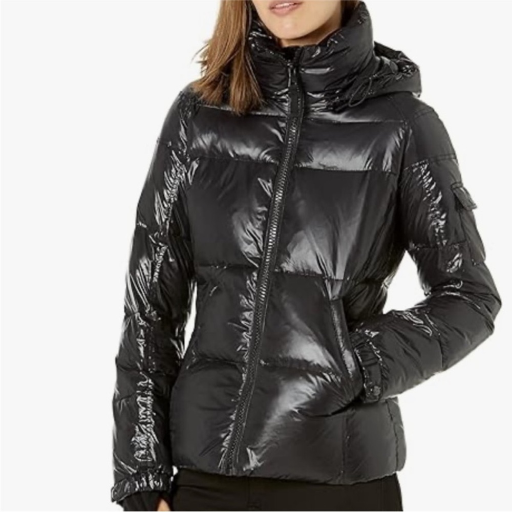 S13 Sam New York Women's Kylie Down Puffer Black Jacket coat ski Shopbop